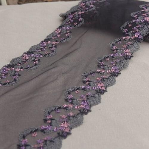 2yards Lace Fabric Exquisite Flower Embroidery Lace Trim for Sewing Craft Materials Clothing Accessories Lace C141