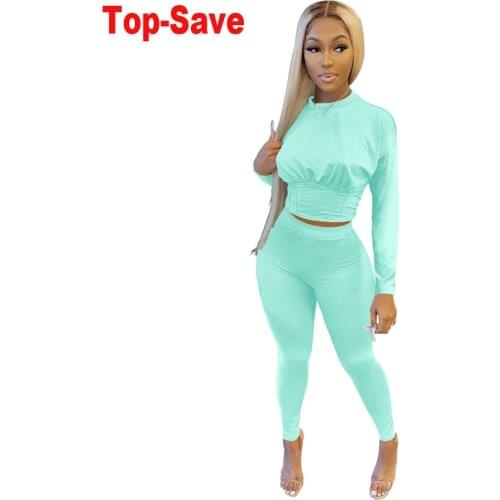 2021 Autumn Winter Women Set Solid Color Sports Suit Fashion Casual Two Piece Set Tracksuit Women Workout Sexy Vacation Outfits