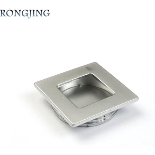 2X Modern Kitchen Cabinet Drawer Knobs Cupboard Closet Dresser Drawer Handles Wine Box Puls Embedded Dark Handle