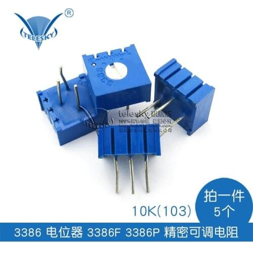 3386 potentiometer 3386 f 3386 p precision adjustable resistance 10k (103)