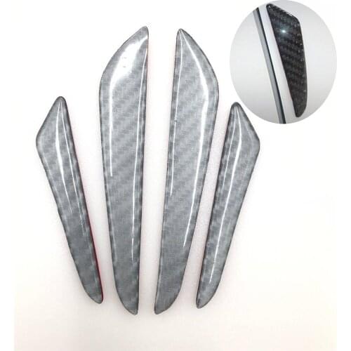 4x Carbon Fiber Car Door Edge Guard Strip Scratch Protector Anti-collision Trim Anti-rub Car Door Edge Guards Molding Protection