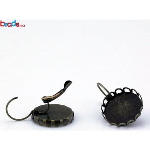 Beadsnice 25029 diy jewelry components Leverback brass round 18mm length: 33.0mm earring compon wholesal