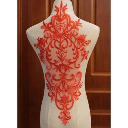 One Piece White/Ivory/Red Flower Floral Lace Fabric For Dress Decor Sewing Applique Crafts Lace Accessories