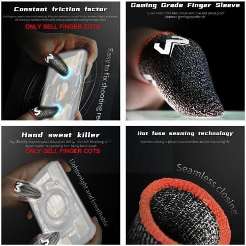 Breathable Non-slip Sweat-Proof Screen Game Finger Gaming Gloves Accessories Thumbs Fingertip For PUBG Index Cover Sl