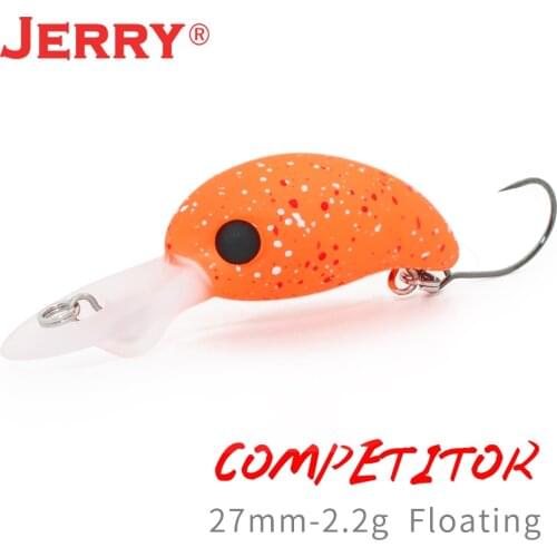 Jerry Competitor Ultralight Micro Wobbler Fishing Lures 27mm 2g Single Hook Deep Diving Crankbaits Trout Pecsa