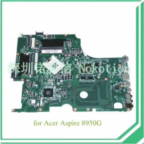 NOKOTION DA0ZYFMB8D0 MBRCR06002 MB.RCR06.002 For acer aspire 8950G laptop motherboard HM65 DDR3 ATI HD 6630M