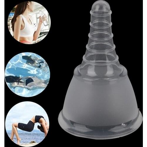 1PCS Menstrual Cups Foldable Feminine Hygiene Hollow Tail Menstrual Collector Soft Silicone Cup Reusable Menstrual Cup