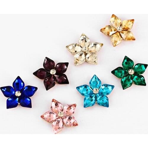 Lemon Shape DIY Rhinestones Set New Arrival Alloy Clothes Decoration Metal Flower Jewelry Making Accessories