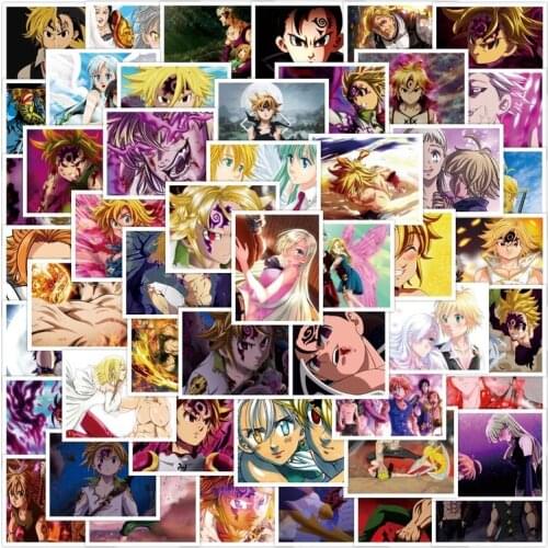 10/50PCS Japan Anime Seven Deadly Sins Stickers Waterproof for DIY Guitar Laptop PS4 Skateboard Kids Classic Toys Stickers