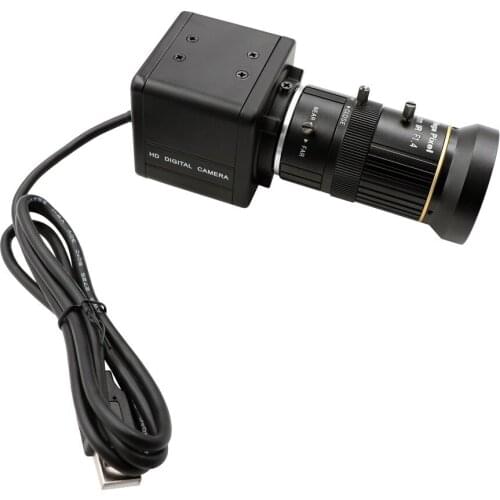 CS mount Varifocal 5-50mm 8MP Sony IMX179 Webcam UVC OTG 8 Megapixel Box Case USB Camera for Android Linux Windows Mac
