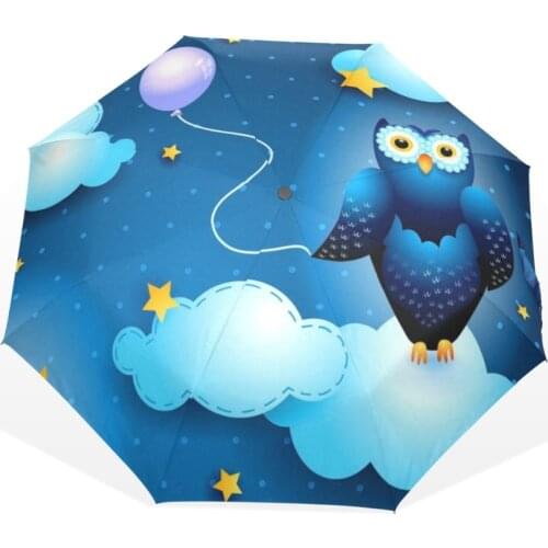 Original Cute Owl Automatic Umbrella Sun Rain Women Cartoon Animal Parasol Lady Plegable Sombrilla Paraguas