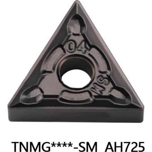 Original TNMG160404-SM TNMG160408 AH725 T6130 carbide inserts for lathe turning tool holder WTJNR WTQNR CNC TNMG1604