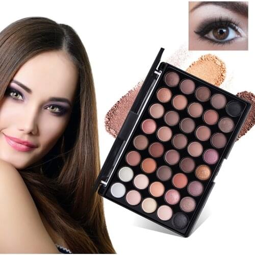 40 Colors Fusion Makeup Matte Eyeshadow Pallete Highlighter Shimmer Neon Eye Pigments Earthy Color Eye Shadow Palette Cosmetics