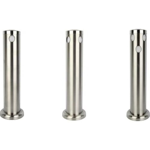 High Quality 304 Stainless Steel 3'' One/Two/Three Hole Column Beer Tower,Home brew One/Double/Three Tap Font (without taps)
