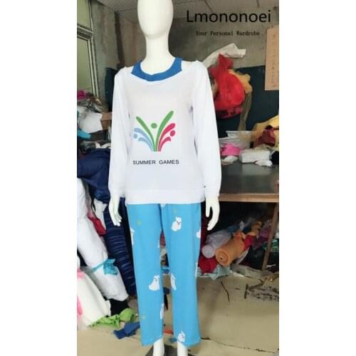 OW Mei-Ling Zhou Polar Bear Pajamas Sleepwear Mei Cosplay Costumes