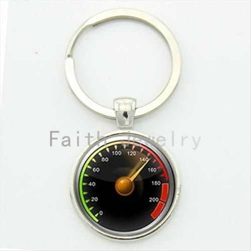 Gifts for cool boys interesting Car Speedometer key chain exquisite Speedometer keychain fun accessories for men KC604