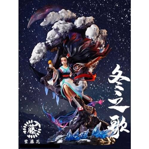 Presale Demon Slayer [Yihong] Wisteria Flower Sparrow Dance Kitchen Gate Nidouzi GK Limited Edition Resin Statue Figure