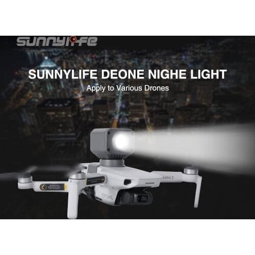 Sunnylife Drone Night Light LED Flash Lighting Searchlight Type-C Charger For DJI Mavic Mini 2 Mavic Air 2 Mavic 2 Accessories