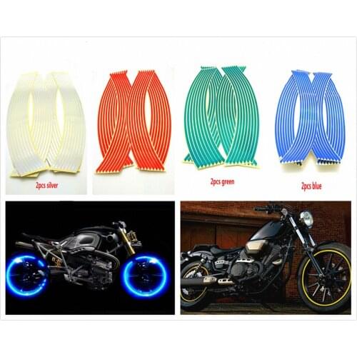 Motorcycle Wheel Sticker Reflective Decal Tape for YAMAHA YZF 600R Thundercat R1 R6 R25 R3 FZ1 FAZER FZS 1000S