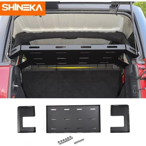 SHINEKA Rear Racks for Jeep Wrangler JK JL 2007-2021 Rear Trunk Storage Rack Cargo Luggage Holder for Jeep Wrangler JK JL 2021