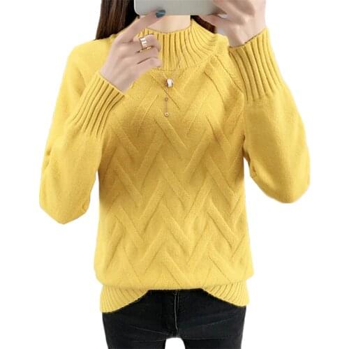2020 New Spring Autumn Sweater Women Turtleneck Plus size Long Sleeve Sweaters Pullovers Knitted Jumper Shirt Female Tops 3XL