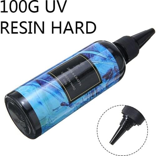 1Pc 100g UV Resin Hard Acrylic Ultraviolet Clear Transparent Craft for Jewelry Necklaces Bracelets Pendants Making