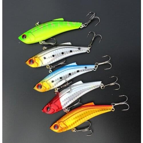 1Piece Sale New Arrival Vibration VIB Lure Hard Bait Swimbait 9cm/20g Artificial Lures 5 Colors