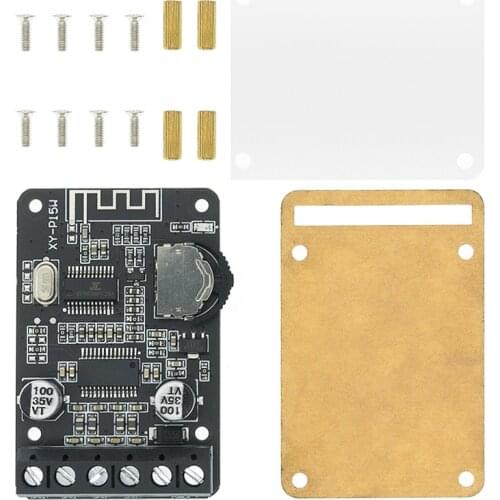 10W/15W/20W Stereo Bluetooth 5.0 Power Amplifier Board 12V/24V High Power Digital Amplifier Module XY-P15W