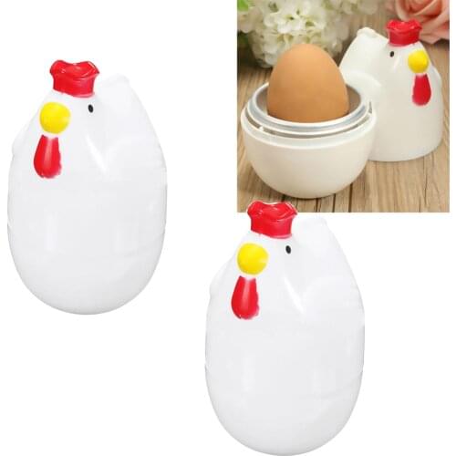 2 Pcs Quick Breakfast Microwave Egg Boiler Cooker Small Kitchen Appliances