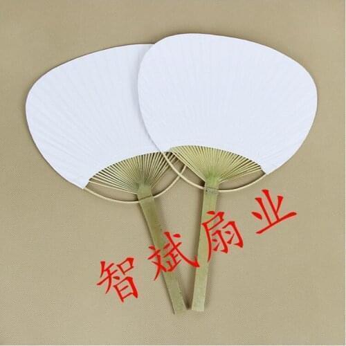 500pcs Lot Chic Paper Paddle Hand Fans with Bamboo Frame and Handle Wedding Party Favors Gifts Paddle Paper Fan Spanish Fan