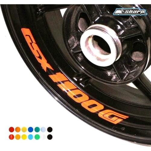 8 X CUSTOM INNER RIM DECALS WHEEL Reflective STICKERS STRIPES FIT SUZUKI GSX 1100G