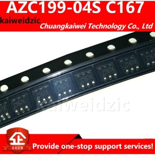 AZC199-04S C167 Silk screen ESD SOT23-6 electrostatic protection diode Integrated circuit electronic components