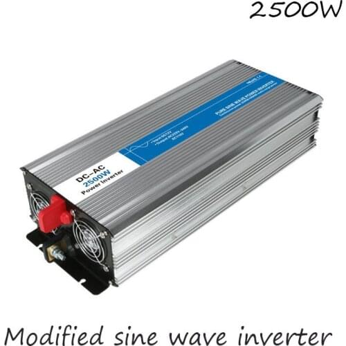 DC-AC 2500W Modified Sine Wave Inverter 12V To 220V Frequency Converter Voltage Electric Power Supply Digital Display USB China