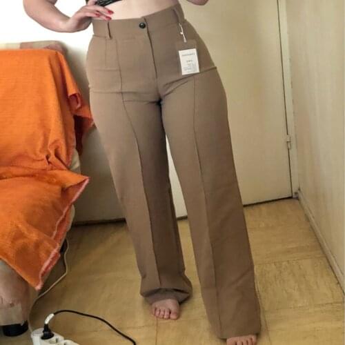 Gi.Amagi Women's Straight Trousers