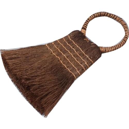 Tea tray brush, tea tray cleaning brush, tea table brush, tea pen brown brush, long handle Choreography round