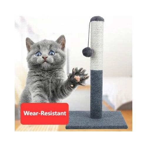 Cat Scratching Board Cat Toy Cat Scratching Post Sisal Scratching Board Small Ball Square Base Cat Claw Board
