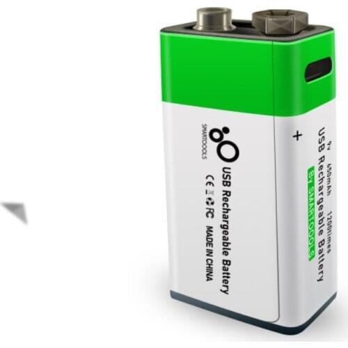 New 9V 6F22 650mAh USB lithium Rechargeable battery 9 V li-ion batteries for Multimeter Microphone Toys Remote Control