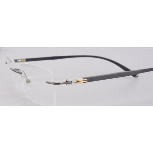 Vazrobe Optical Prescription Glasses Men Rimless Progressive Photochromic Man Gold Grey Frameless Spectacles Myopia Diopter Male