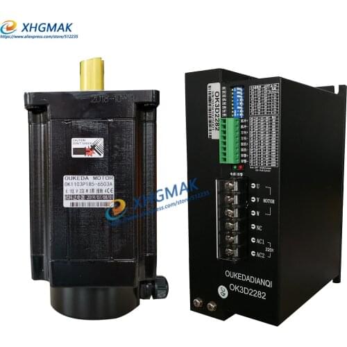 OK3D2282 driver and OK1103P185-6503 stepper motor 110 three-phase stepper motor set driver 16Nm high torque Nema42 Stepper