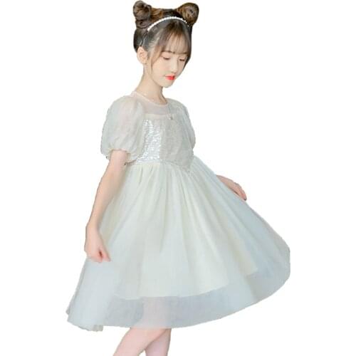 Big Girls Dress 2021 New Pricness Dress For Girls Casual Style Child Dress Spring Autumn Clothes For Girls 6 8 10 12 14