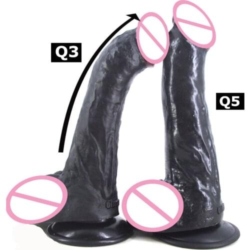 Dildo realistic big dildo with suction cup artificial penis black dildo dick adult sex products women masturbate flirting toys