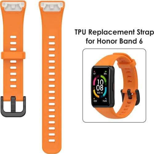Soft Silicone Sport Band Straps For Huawei Honor Band 6 Smart Wristband Bracelet Replacement Watch Strap For Honor Band6