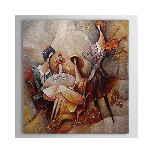 Hand Painted Canvas Wall Art Oil Painting Abstract People -Modern Canvas Art Wall Decor