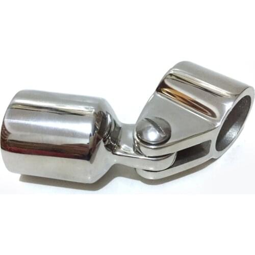 Hand Rail Fitting Elbow 1inch Tube Mount for Marine Awning Boat-Silver