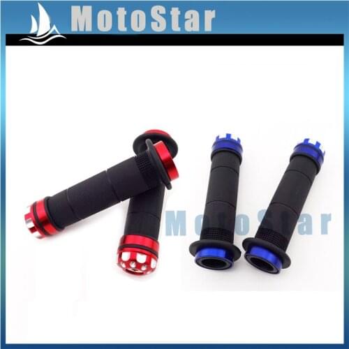 Aluminum Rubber 7/8'' 22mm Handlebar Left Right Handle Grips For ATV Quad 4 Wheeler Kazuma Sunl Roketa Taotao