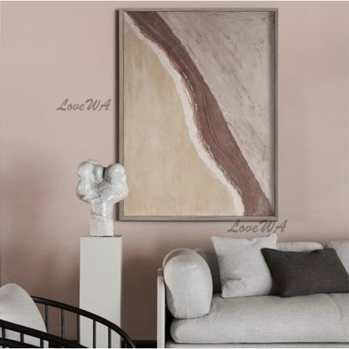 Dark Colors Unframed 100% Hand Painted Modern Abstract Oil Painting On Canvas Wall Art For Living Room Home Decoration No Framed