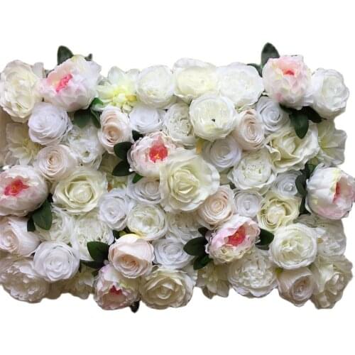 TONGFENG 10pcs/lot Mixcolor Wedding 3D flower wall flower runner wedding Artificial silk rose peony wedding backdrop decoration