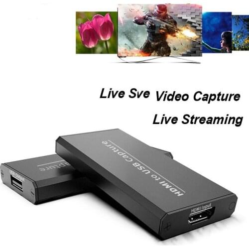 4K Video Capture Card Device 1080P HD Live Streaming USB 2.0 Capture Card for PC PS4 XBOX One Game Stream Recorder