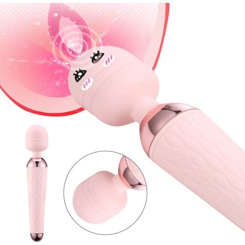 Magic Wand Sex Toy USB Rechargeable Mute AV Vibrator For Woman G Spot Clitoris Stimulator 10Frequency Vibrating Dildo for Female