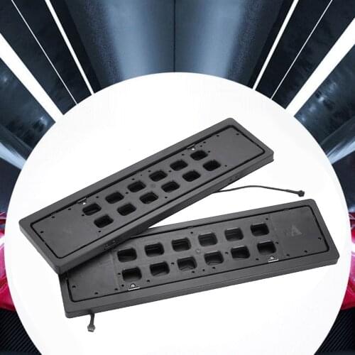 2pcs Car Number Plate Holder Turn Blinds Remote Control Flip License Plate Frame Easy to Install Rust Proof